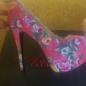 Pink high heels